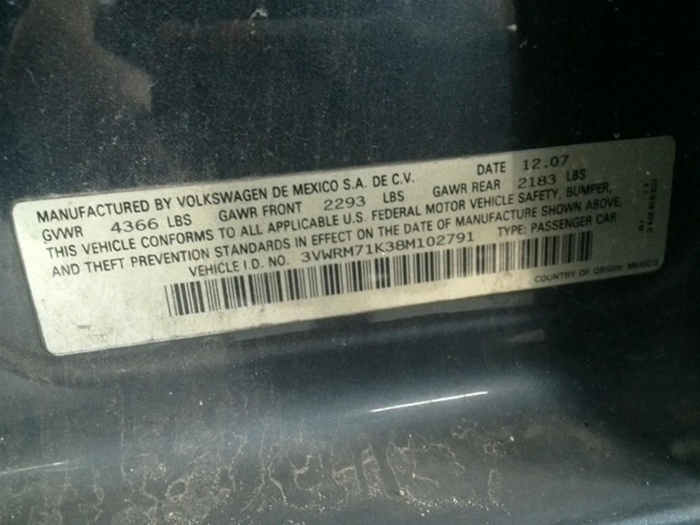 JETTA 2008 High Mounted Stop Light 104934343