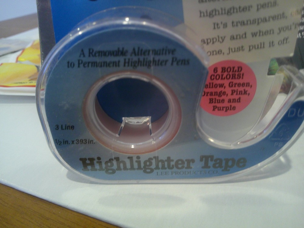 Removable Highlighter Tape 2 - 3-LINE PINK