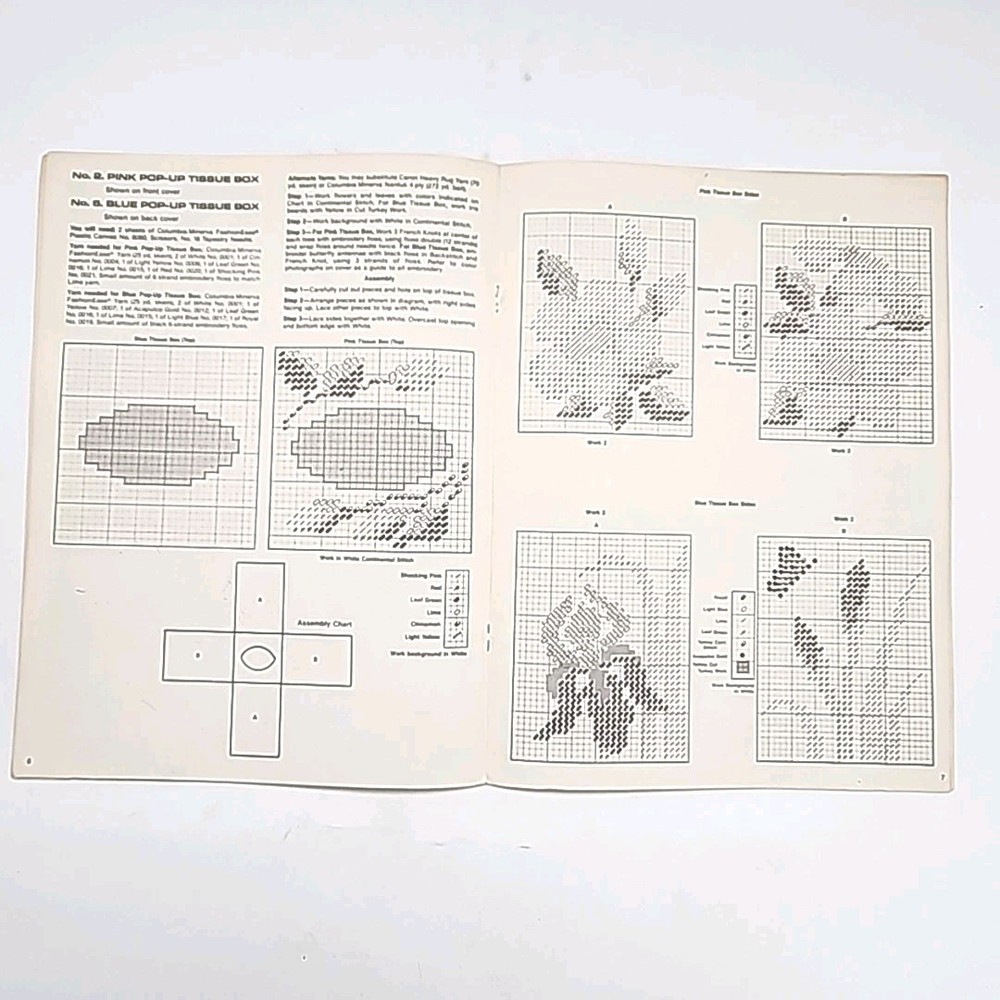 Plastic Canvas Pattern Leaflets Leisure Arts / Columbia - Minerva