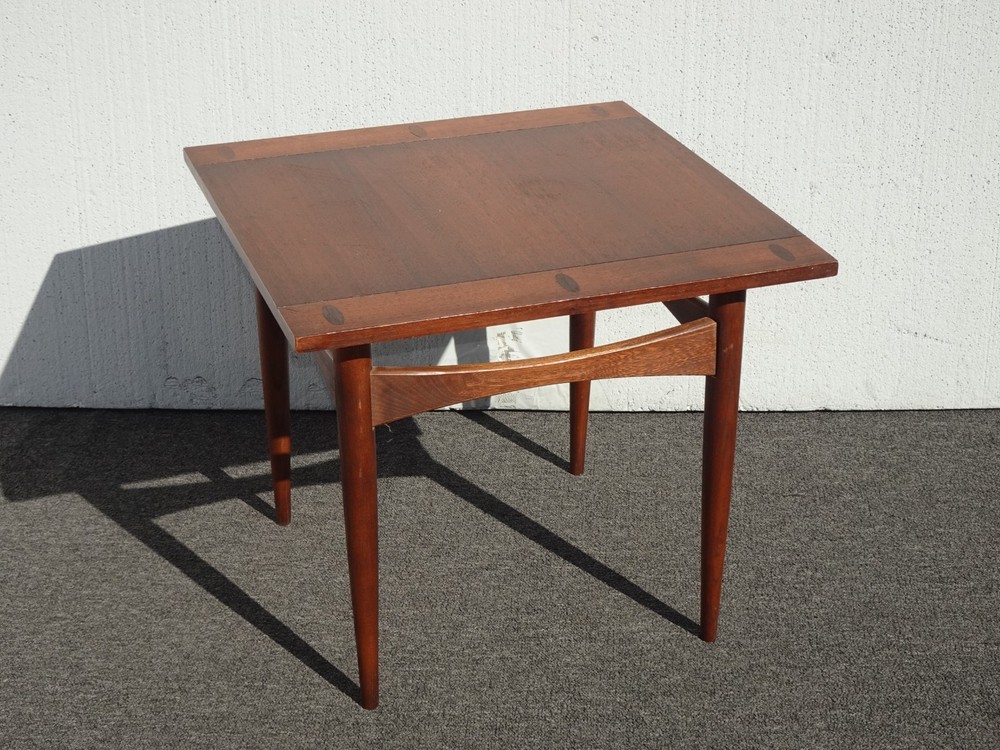 Vintage Mid Century Modern Brown End Table