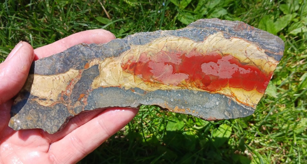 Morrisonite Jasper Slab. High Quality Slab