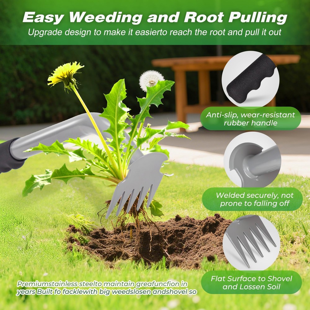 Weed Puller Tool, Portable Garden Weed Pulling Tool,Upgraded Durable Garden W...