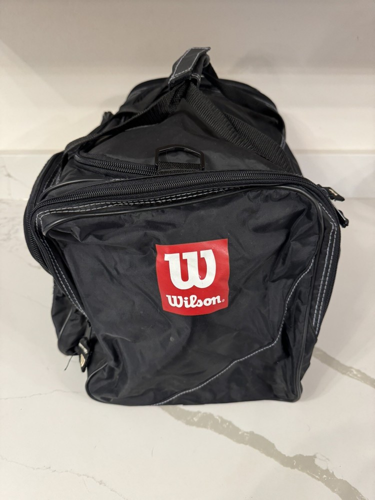 Wilson Canvas Sport Duffle Bag - Black - Medium size