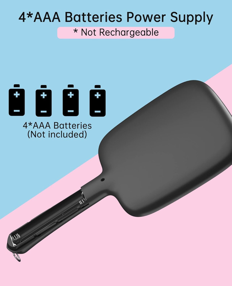 Hand Mirror with 3 Light Color & Dimmable, Lighted Handheld Mirror, Lightweight