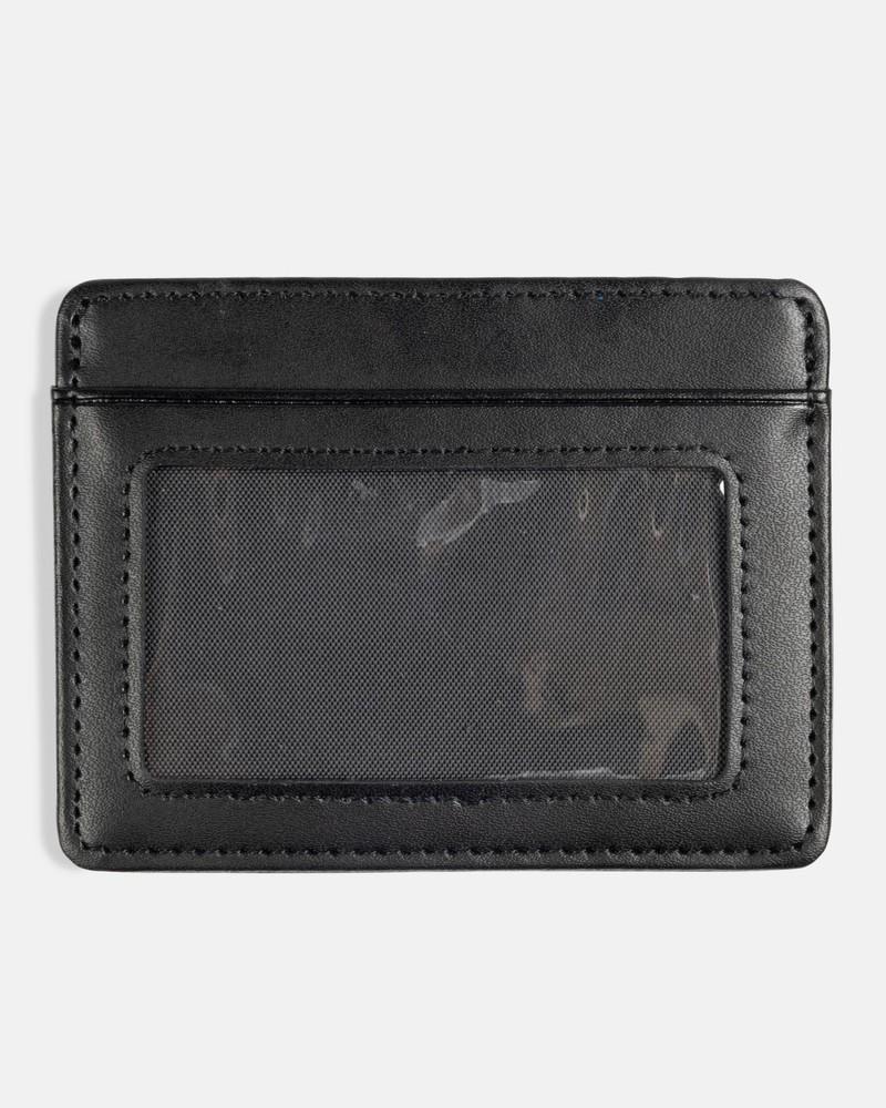 Thrasher Leather Card Black Wallet