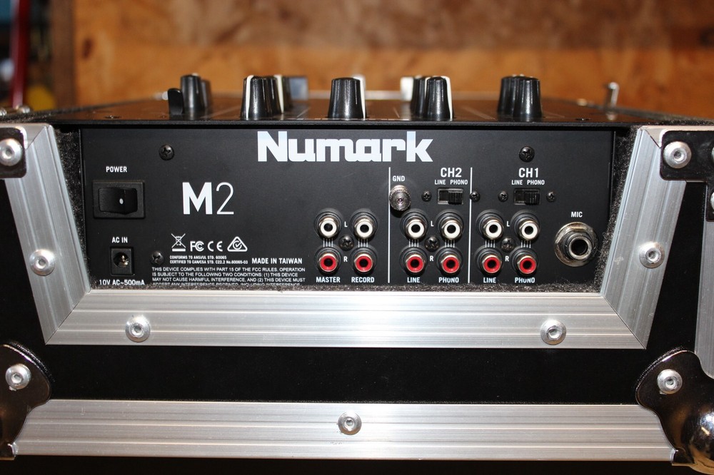 Numark M2 2-Channel Scratch Mixer In Odyssey Flight Case