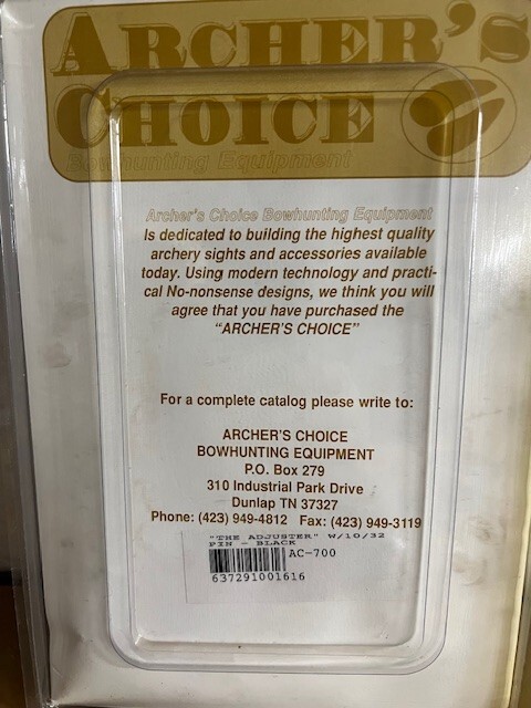 The Adjuster bowsight from Archer'sChoice