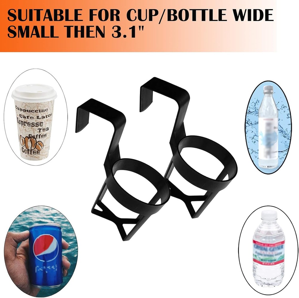 Car Auto Cup Can Holder Drink Window Door Interior Black