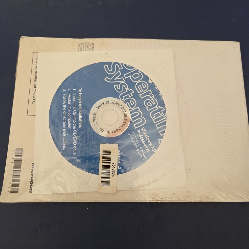 Microsoft Windows XP Home Edition 2002 PC New Sealed For Gateway PC Only