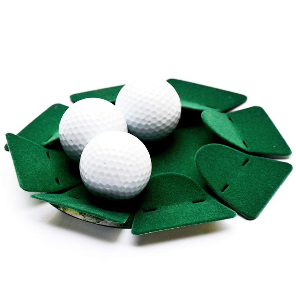 2Pcs Green All-Direction Putting Cup Golf Training Hole Practing Cup Aid Indoor/