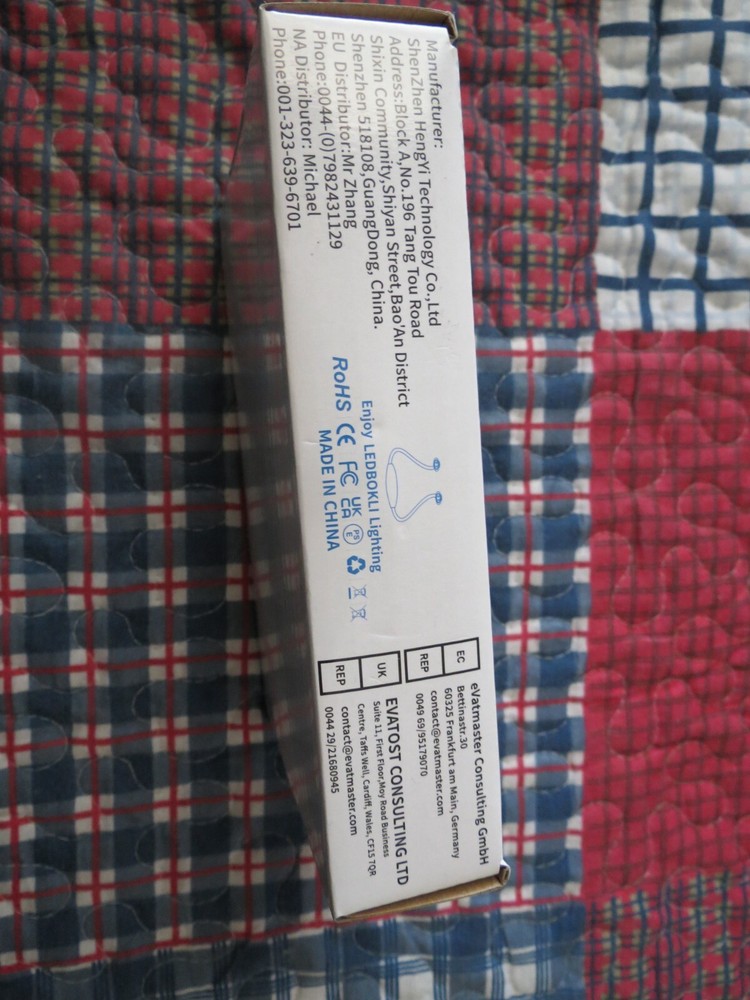 LEDBOKLI Black/Blue Neck Book Light for Reading in Bed.
