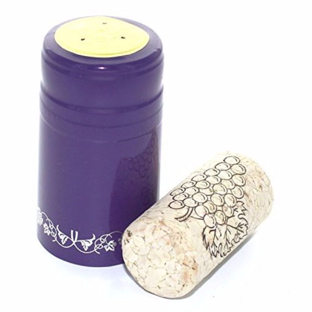Home Brew Ohio Professional Cork-PVC Package (Purple with Silver Grapes)