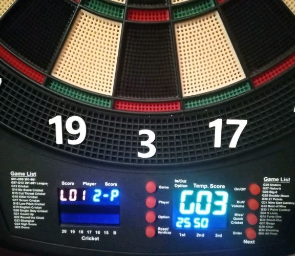 Electronic Dartboard with Digital Display and 6 Soft Tip Darts