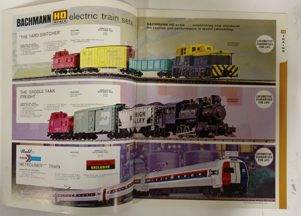 Vintage Bachmann Model Trains 1975 Catalog