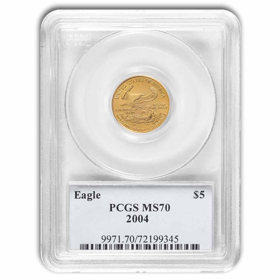 2004 1/10 oz American Gold Eagle MS-70 PCGS