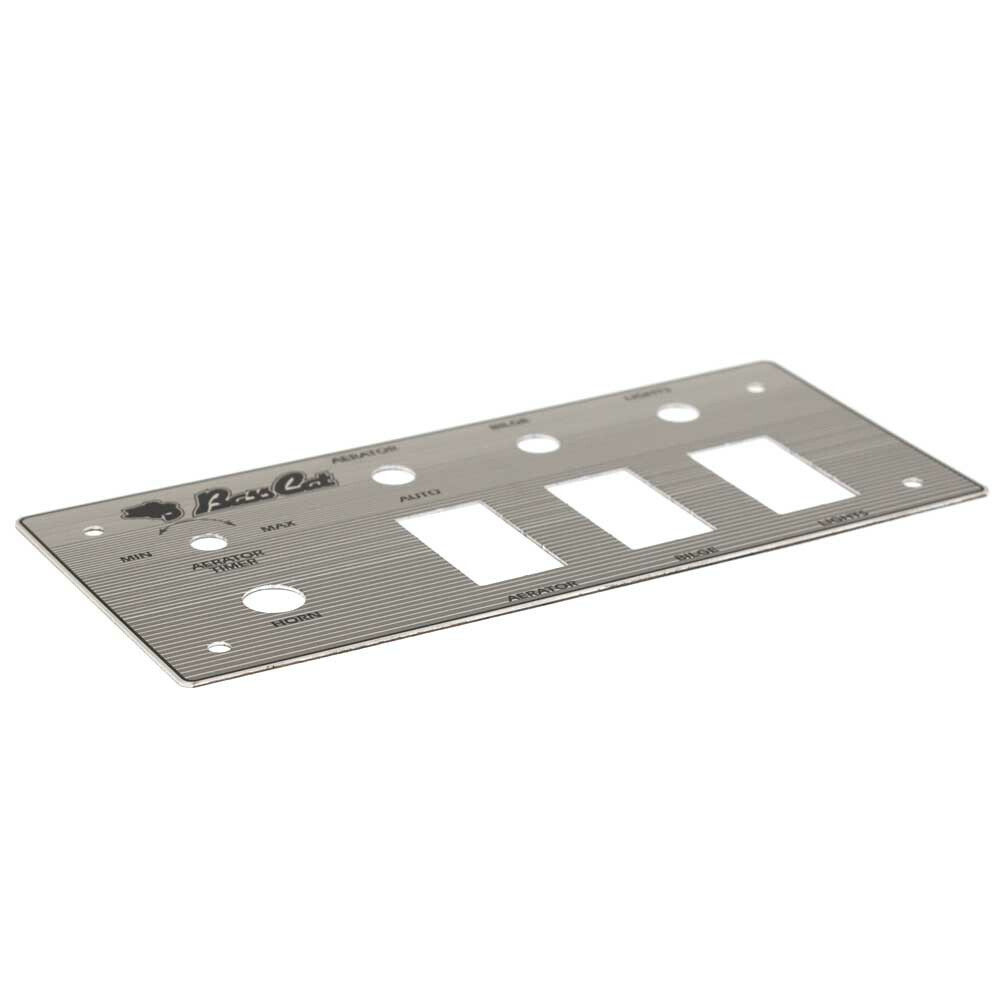 Basscat Boat Blank Dash Panel 57014 | Sabre Silver Aluminum