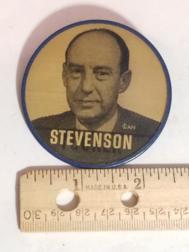 Stevenson Tucker Flasher Pinback & Tucker Tab
