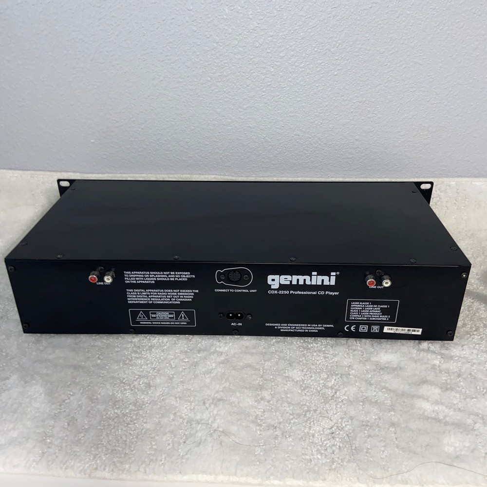 Gemini CDX-2250 Professional CD/MP3-Player