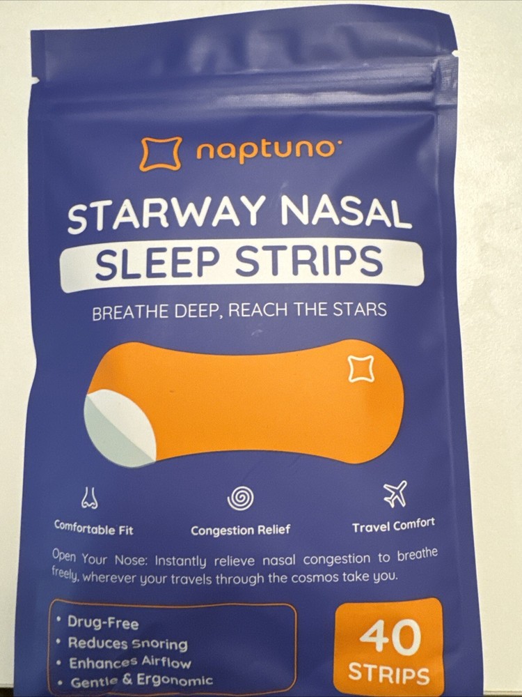 Naptuno Starway Nasal Sleep Strips 40 Strips Exp 09/2026