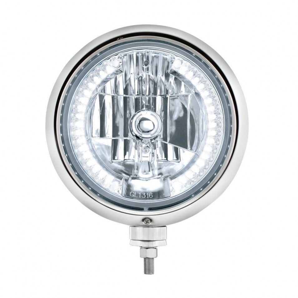 Black Guide Headlight H4 Bulb w/ 34 White LED