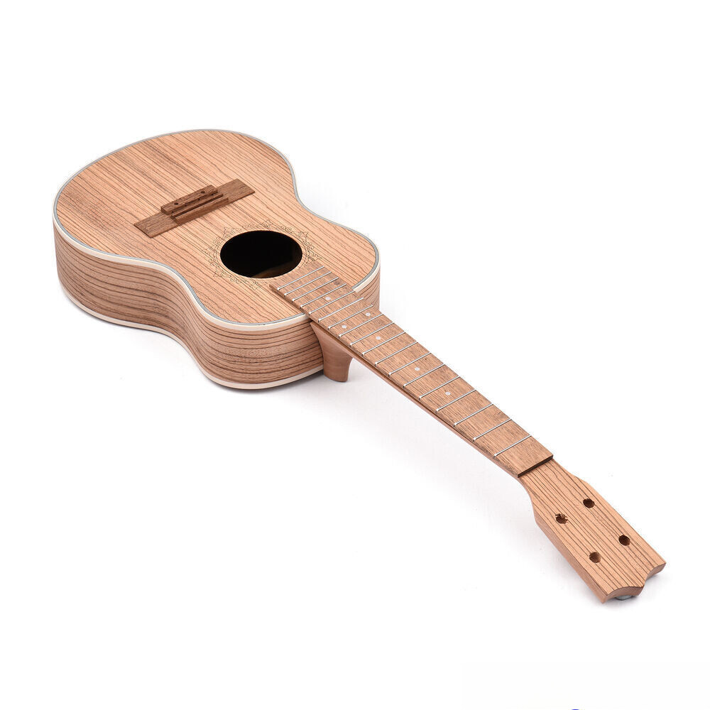 26" Tenor Ukulele DIY Kit w/ Pegs + Strings, 4-String Hawaii Guitar