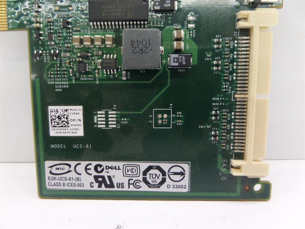Dell JW063 Powerede SAS 6/ir RAID Controller Card