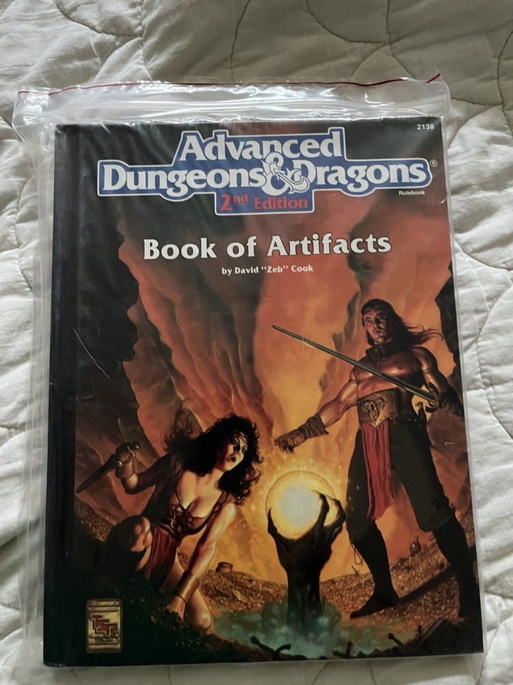 Advanced Dungeons & Dragons 2nd Edition Book Of Artifacts