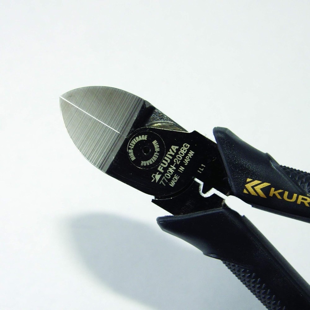 8" Diagonal Cutting Pliers - Alloy Steel, Thin Blades, Crimping Function