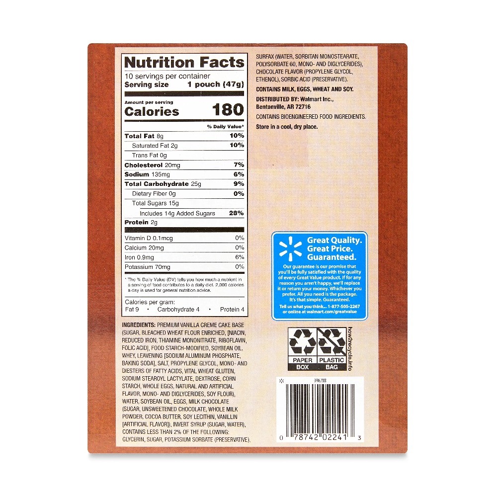 Great Value Chocolate Chip Mini Muffins, 16.5 oz (10 count)