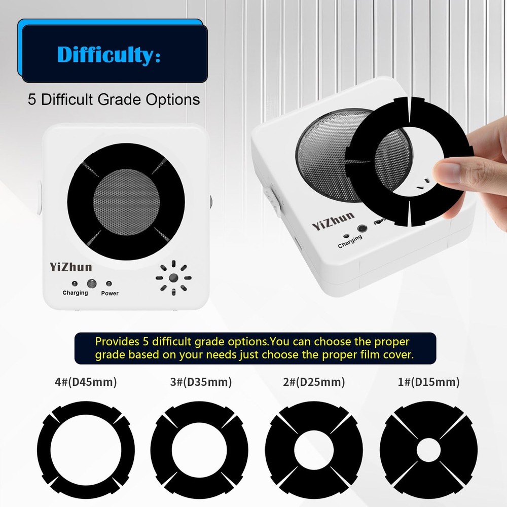 4th Generation Dry Fire Laser Target Training System with 15mm to 60mm, White