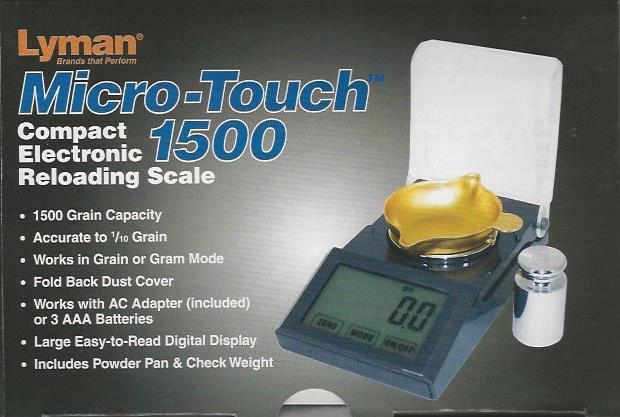 Micro-Touch 1500 Compact Electronic Reloading Scale w/Calibration Weight