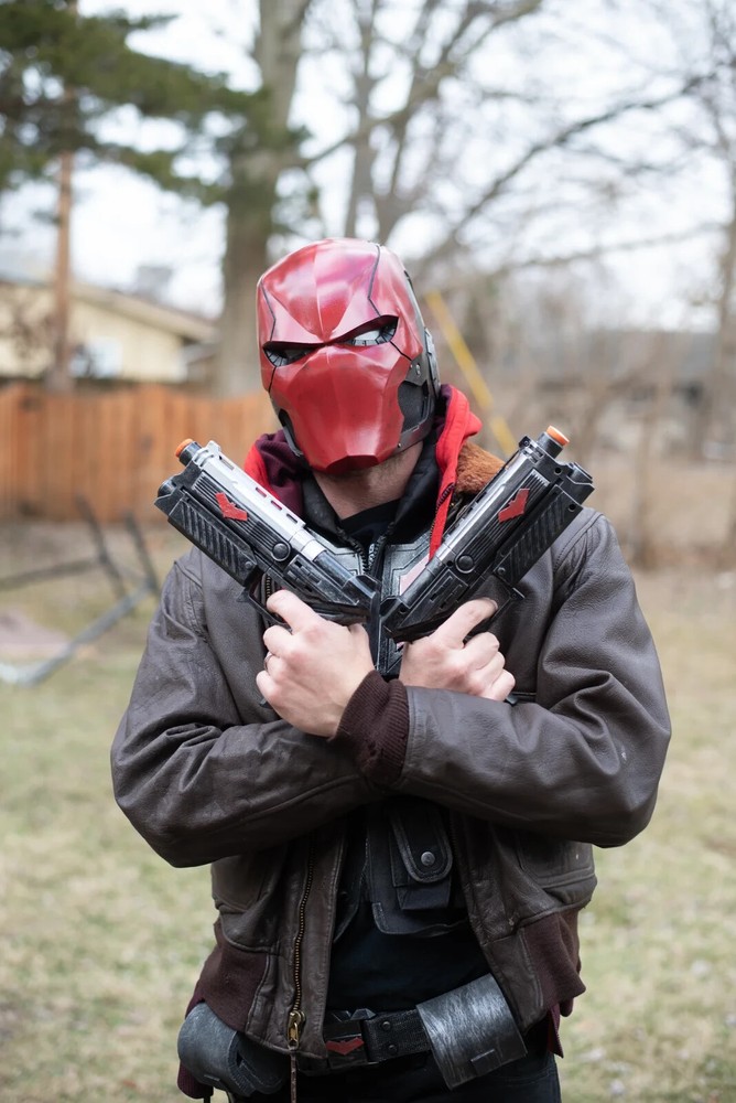 Ronin Vigilante Helmet Cosplay - Red