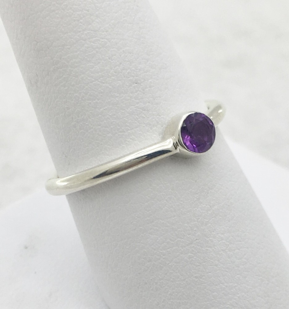 Sterling Silver Amethyst ring size 9