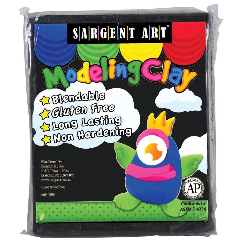 Sargent Art Modeling Clay Black