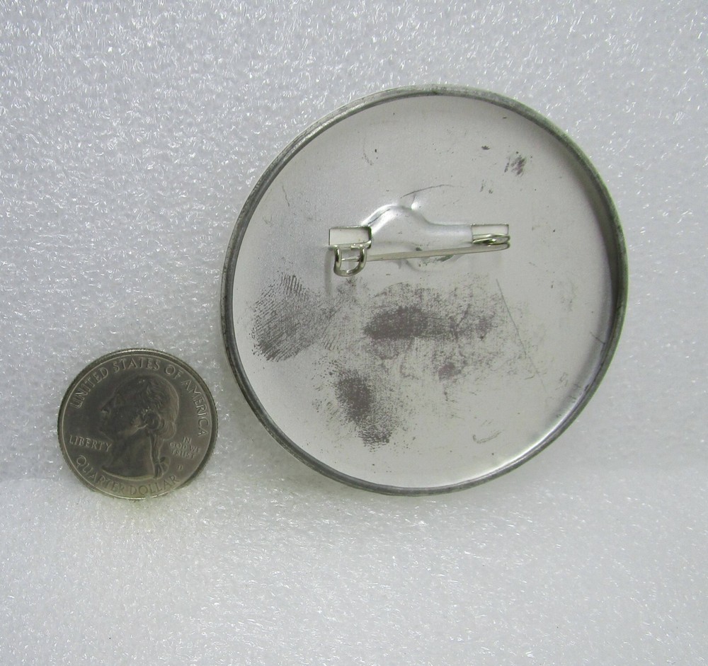 Stepping Out Button Pin