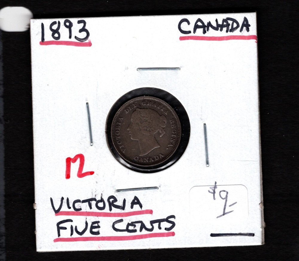 1893- Canada- Victoria Five Cents