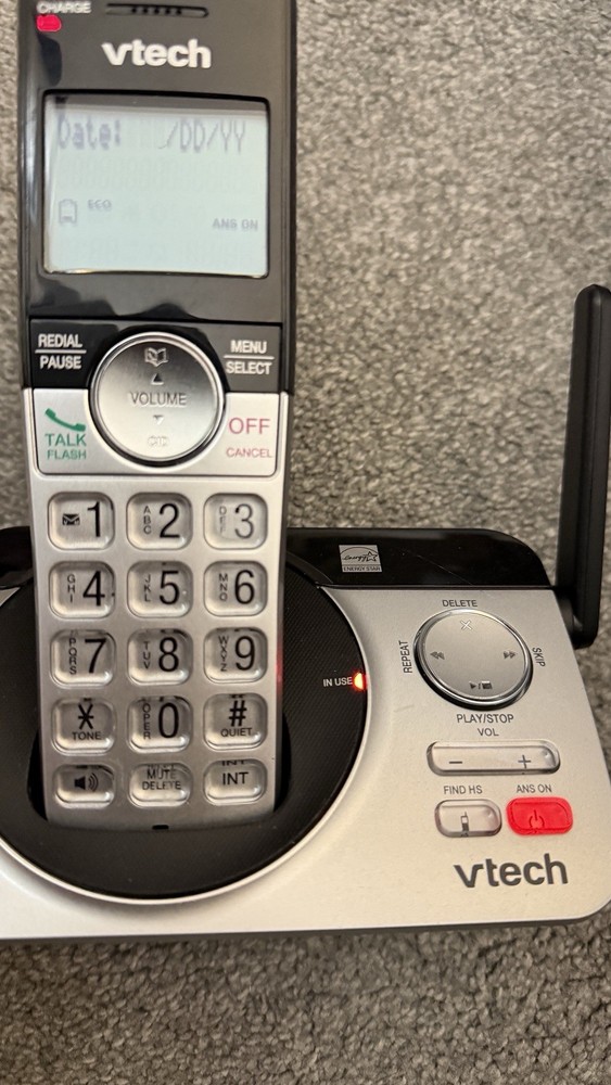 VTech CS5229 Extended Range DECT 6.0 Expandable Cordless Phone with Answering