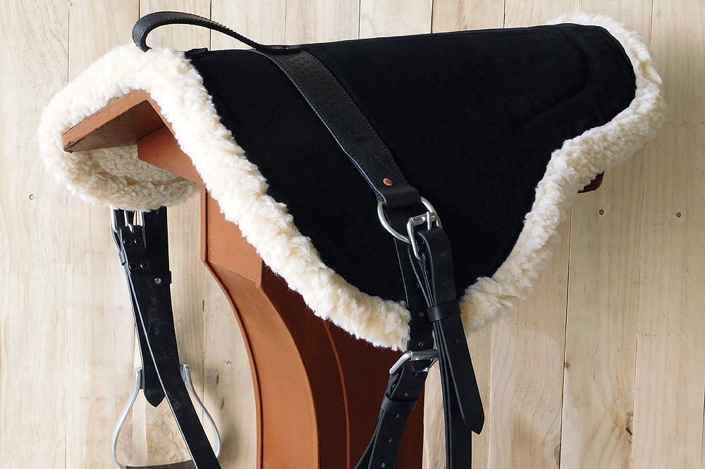 HILASON Natural Horsemanship Leather Bareback Western Treeless Saddle Pad |