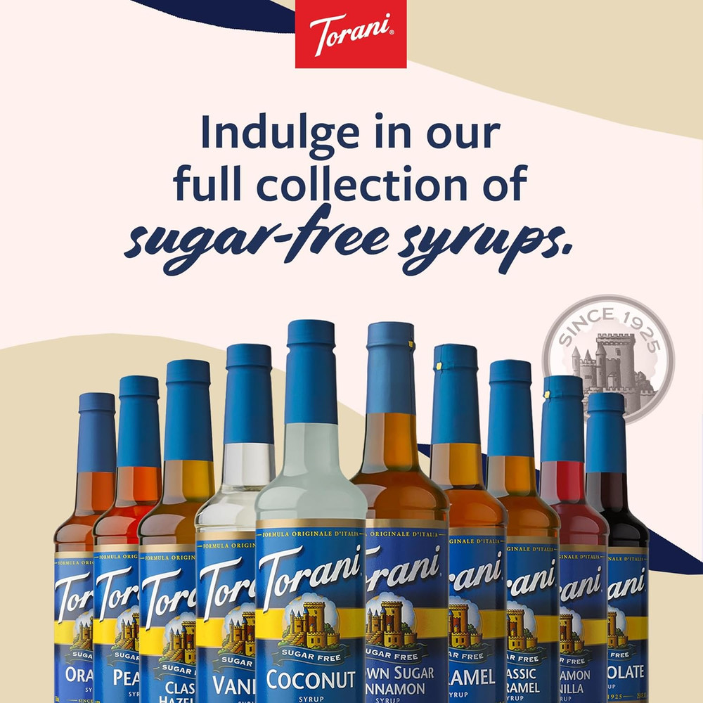 Sugar Free Coffee Syrup, Vanilla Flavored Syrup for Drinks, Zero Calorie, Pump I