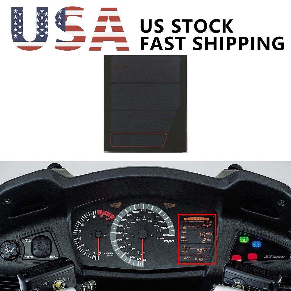 Display for Honda ST1300 ST1300P Speedometer Instrument Cluster Replace