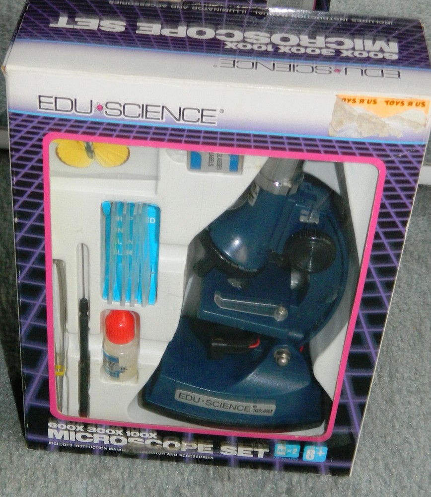 1989 NEW in OPEN BOX  Edu Science Microscope And ACCESSORIES & Manual