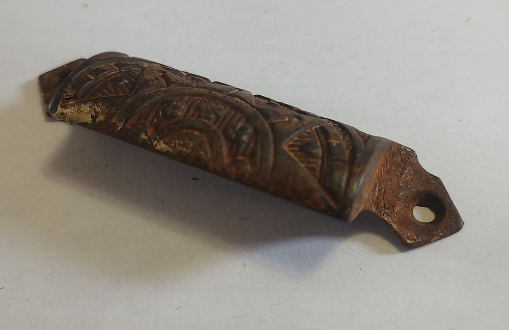Antique Cast Iron Bin or Drawer Cup Pull by Sargent & Co. - Circa 1888