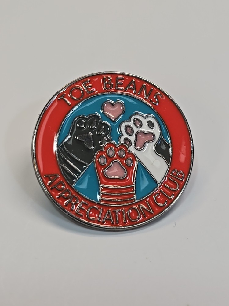 Toe Beans Appreciation Club Lapel Pin