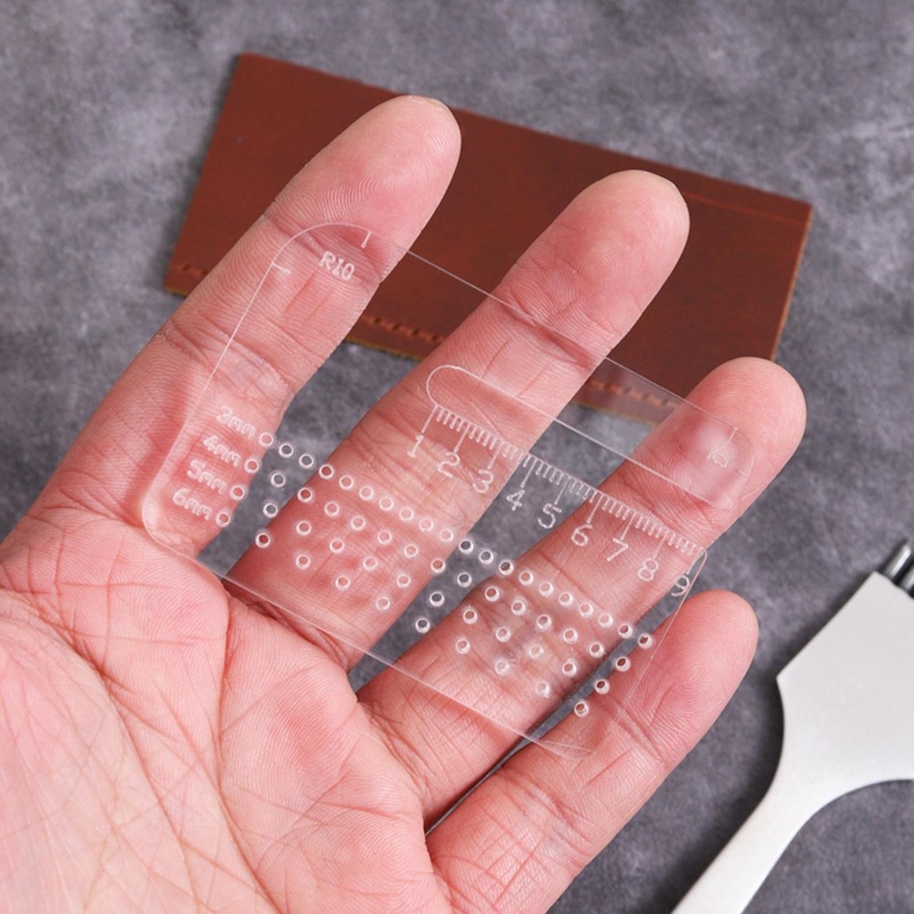 Punching Ruler Circle Ruler Auxiliary Multifunctional Portable Positioning Ruler