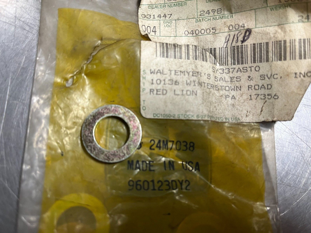 24M7038 OEM John Deere Washer QTY 2