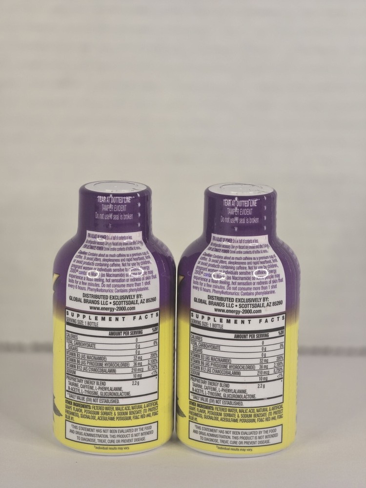 Energy 2000 Works Fast Grape Flavor 2 Pack