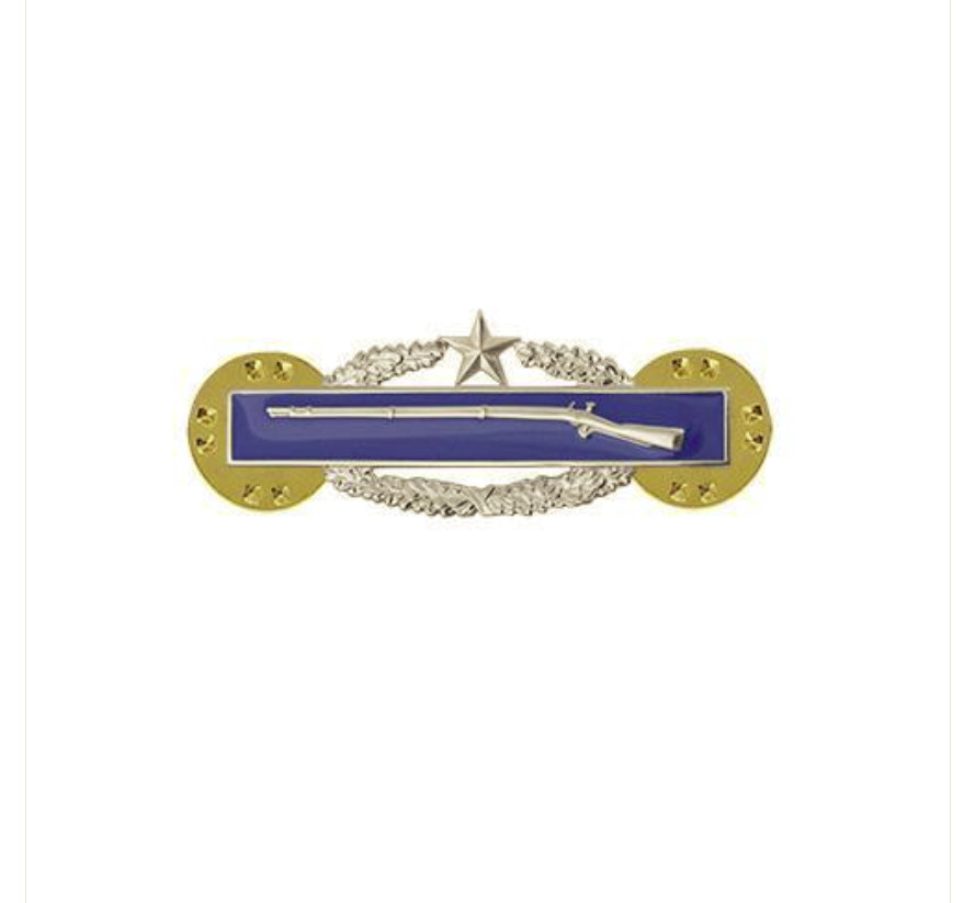 Vanguard ARMY BADGE: COMBAT INFANTRY SECOND AWARD - MINIATURE