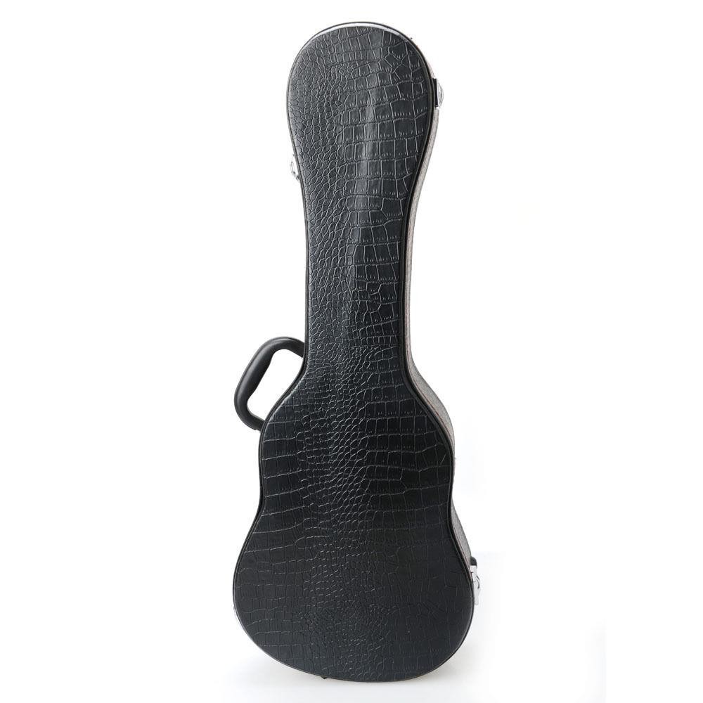 Glarry 26" Deluxe Protable Tenor Ukulele Hard Case Leather Hard-shell