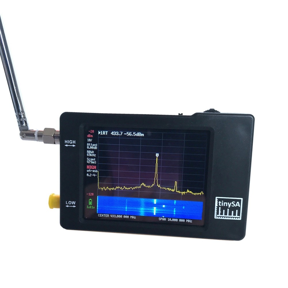 2.8" LCD Touch Control 100khz-960mhz Handheld Tiny Spectrum Analyzer tinysa Kit
