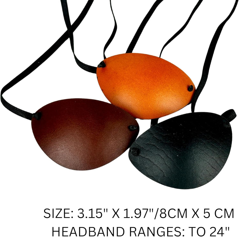 Leather Eye Patch, Eye Patch, Man Eye Patch, Woman Eye Patch, Slim Eye Patch, Ey